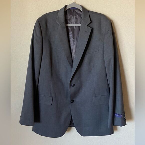 Stafford Classic Wool Gray Blazer Size 44L - Picture 3 of 9